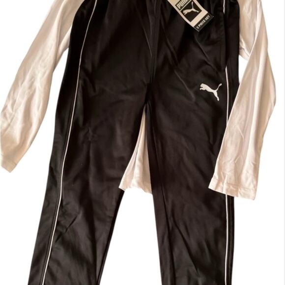 PUMA Kids Set - White and Black long sleeve top and pants nwt - Picture 3 of 3